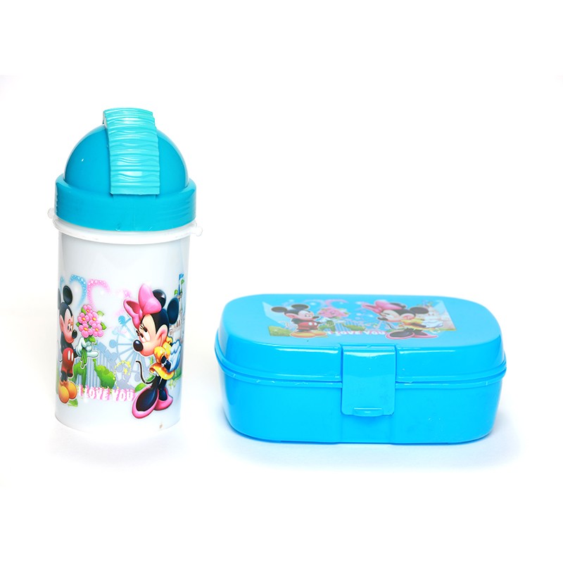 BOITE & BOUTEILLE ALIMENTAIRES EN PVC ASPECT MICKEY MOUSE -375ML-