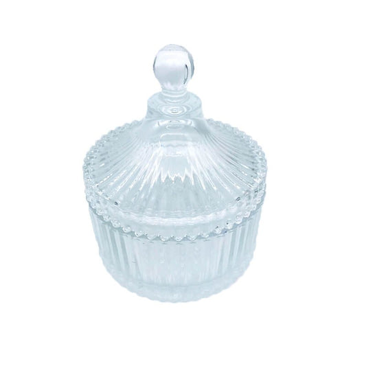 BONBONNIERE EN VERRE -10.5CM x 14CM-