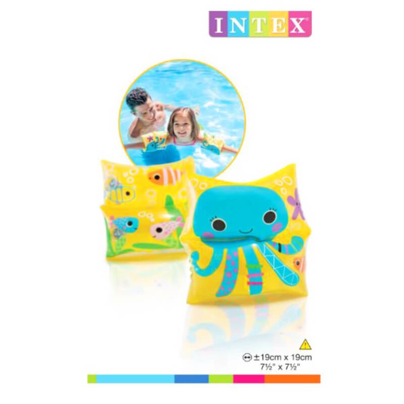 BRASSARD GONFLABLE INTEX MOTIF POULPE