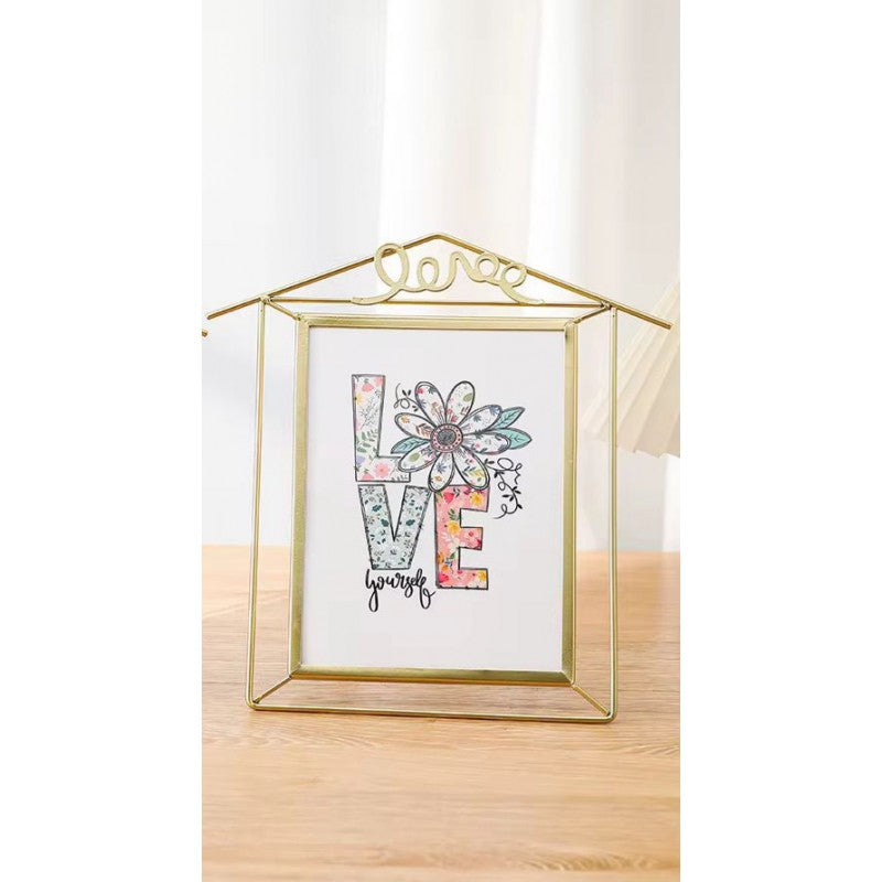 CADRE PHOTO EN METAL DORÉ