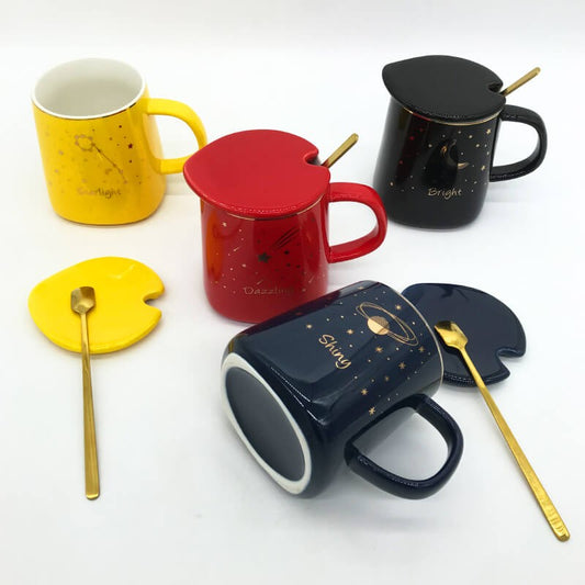 CHOPE CERAMIQUE AVEC COUVERCLE STYLE ELEGANT -400ML-