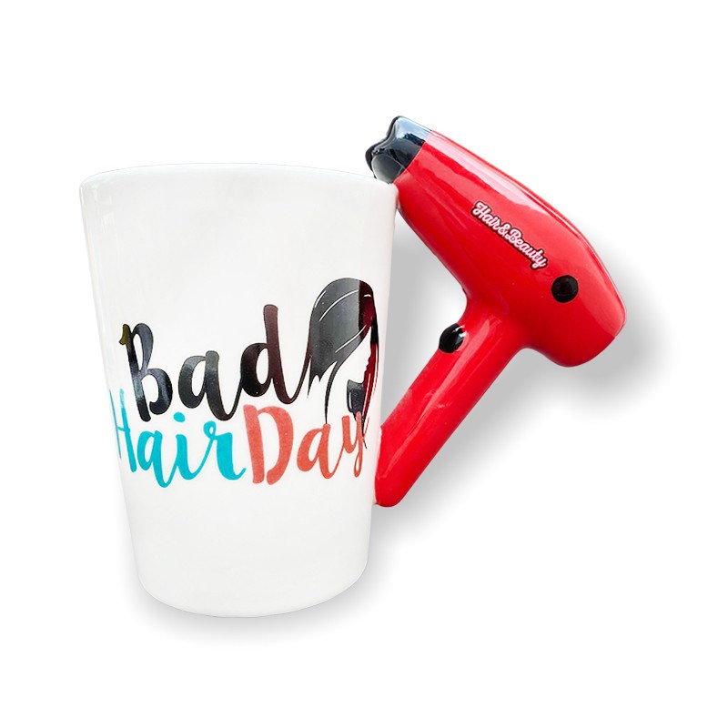 CHOPE - MUG CÉRAMIQUE 3D COIFFURE MOTIF SÉCHOIR -400ML-