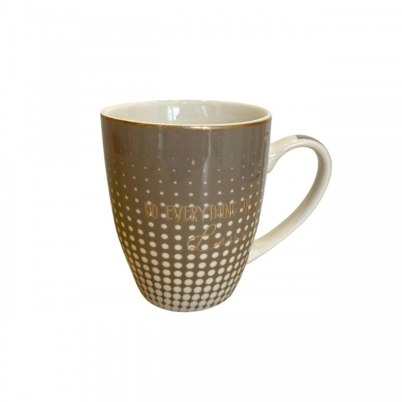 CHOPE - MUG CÉRAMIQUE DECORÉ EN DORÉ -350ML-