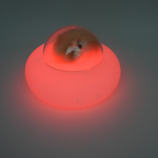 LAMPE DE BUREAU & VEILLEUSE LED ASPECT VAISSEAU AVEC INTERRUPTEUR À COULEURS CHANGEANTES MOTIF CHAT