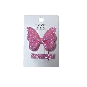 Lot de 2 barrettes forme Papillon
