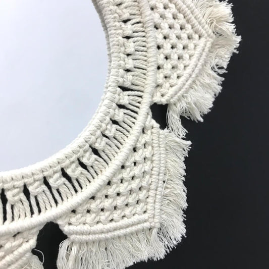 MIROIR AVEC DECORATION EN TEXTILE ETOILE -44CM-