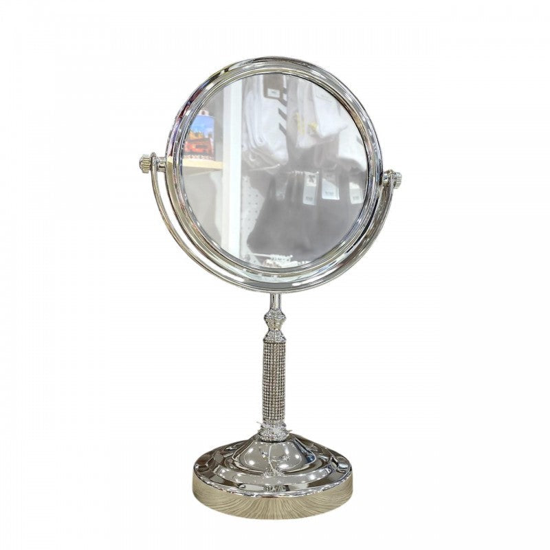 MIROIR ROND DE TABLE DOUBLE FACE MIROIR DE BUREAU POUR LE MAQUILLAGE LÈPILLATION ET LE RASAGE