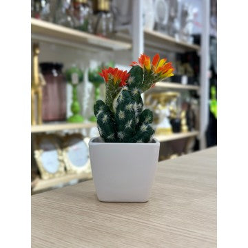 PLANTE DECORATIVE EN CERAMIQUE 17CM