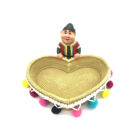 PLATEAU AVEC PIECE DECORATIVE EN RESINE -FANANIS GROS-