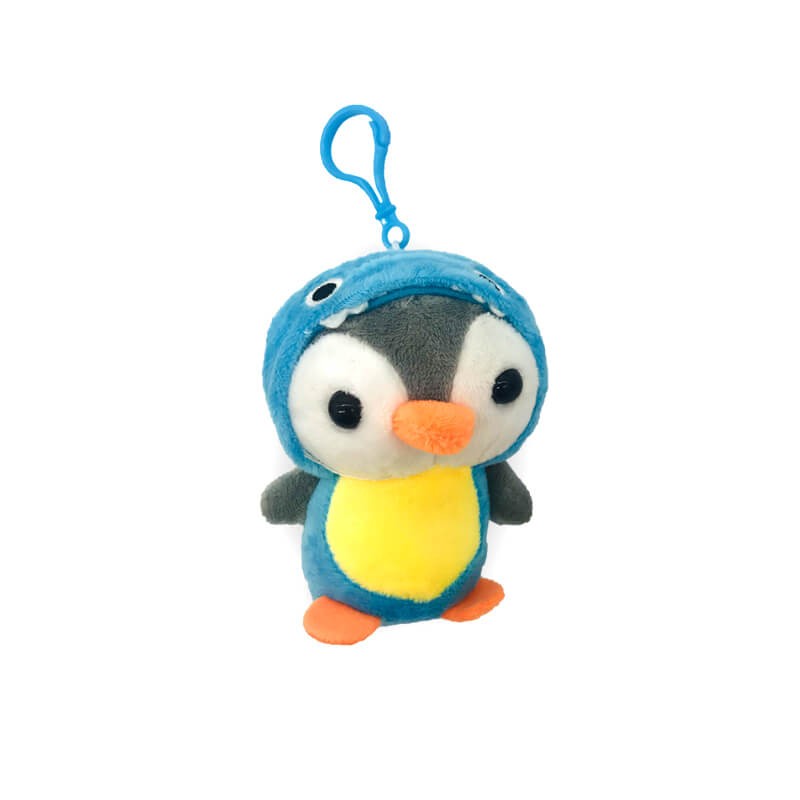 PORTE CLÉS MOTIF PINGOUIN-BLEU