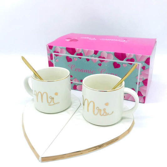 SET DE 2 CHOPES CERAMIQUES 6 PS -BLANC-