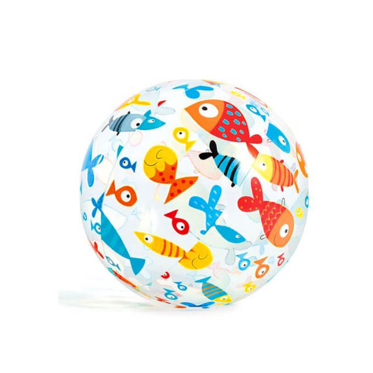 BALLON GONFLABLE INTEX IMPRIMÉ POISSON, FRUIT, ANIMEAUX MER