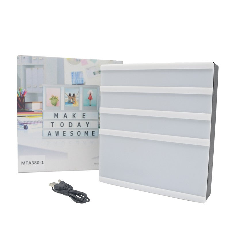 BOITE A LUMIÈRE ET LETTRES ARTISTIQUES