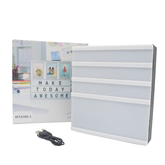 BOITE A LUMIÈRE ET LETTRES ARTISTIQUES