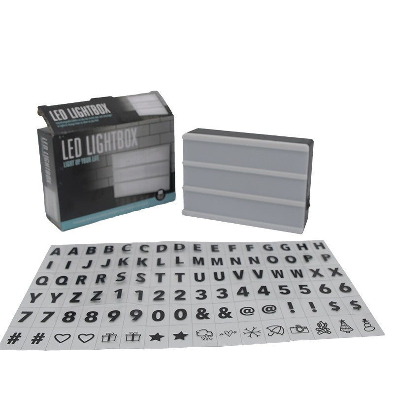 BOITE A LUMIÈRE ET LETTRES ARTISTIQUES