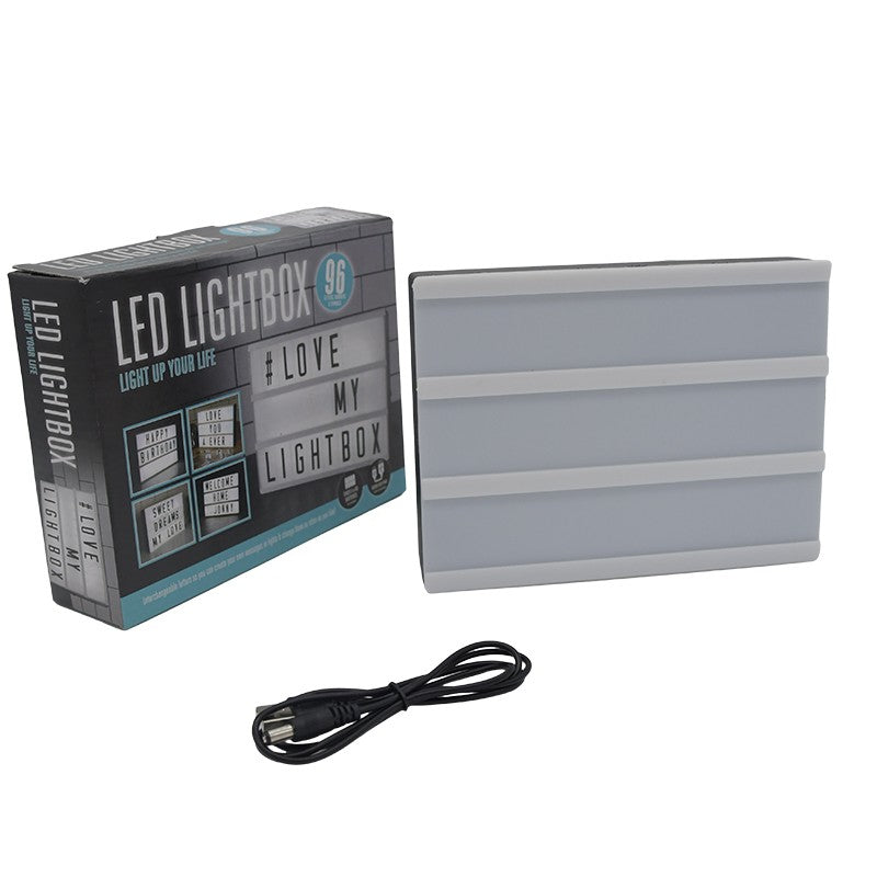 BOITE A LUMIÈRE ET LETTRES ARTISTIQUES