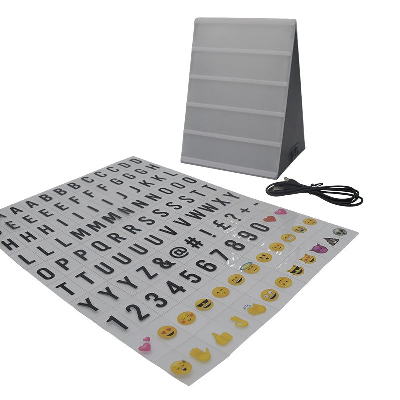 BOITE A LUMIÈRE ET LETTRES ARTISTIQUES