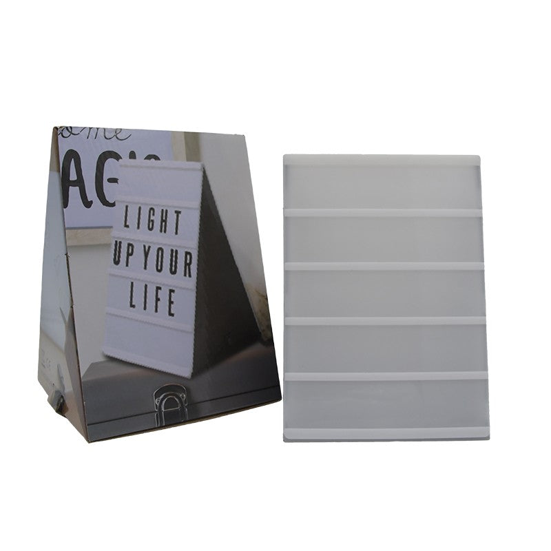 BOITE A LUMIÈRE ET LETTRES ARTISTIQUES