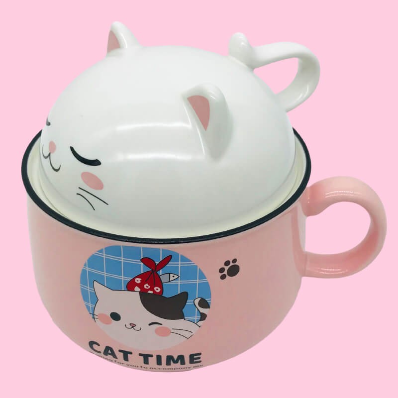 BOL AVEC COUVERCLE EN CERAMIQUE POUR ENFANT