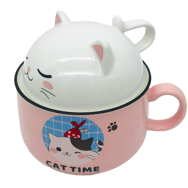 BOL AVEC COUVERCLE EN CERAMIQUE POUR ENFANT