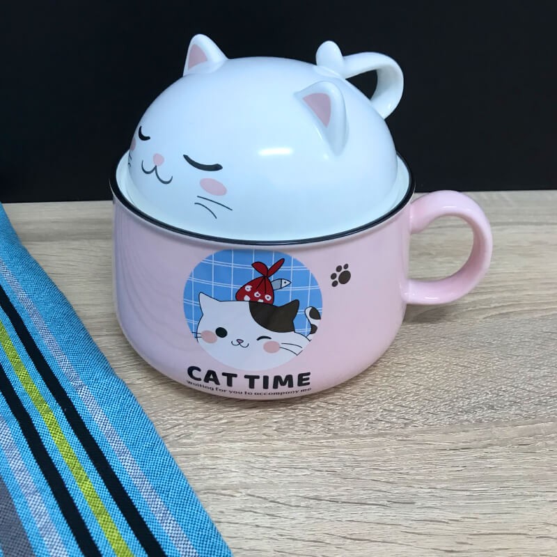 BOL AVEC COUVERCLE EN CERAMIQUE POUR ENFANT