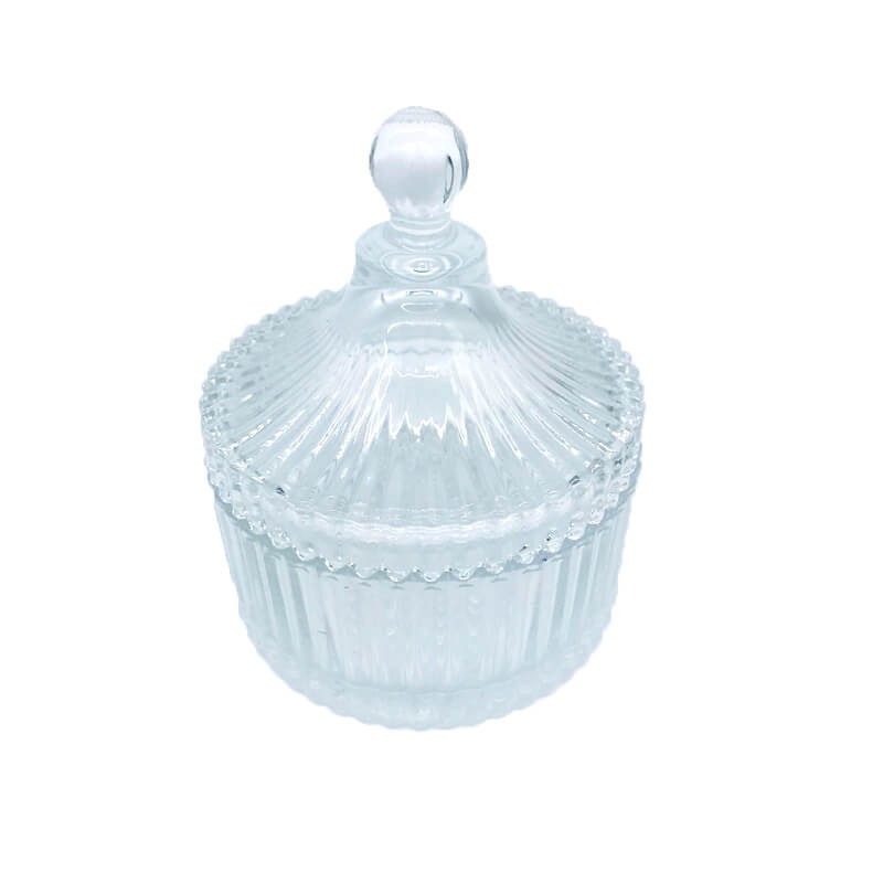 BONBONNIERE EN VERRE -10.5CM x 14CM-