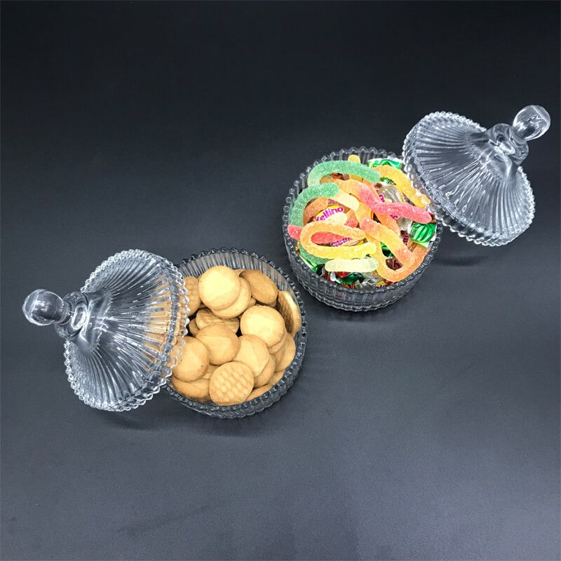 BONBONNIERE EN VERRE -10.5CM x 14CM-