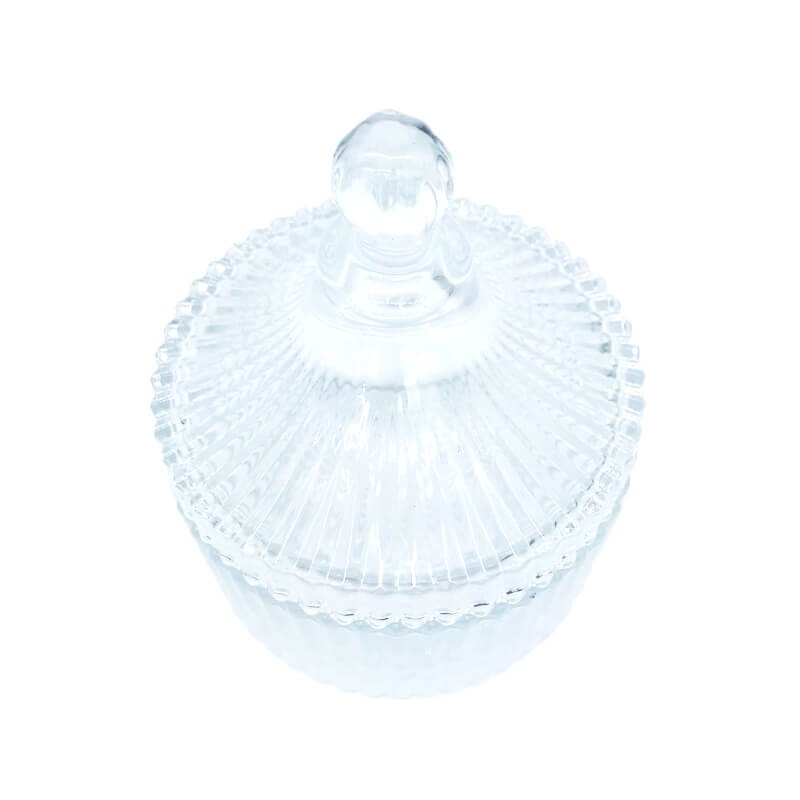 BONBONNIERE EN VERRE -10.5CM x 14CM-