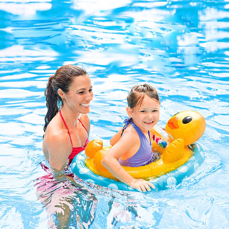 BOUEÉGONFLABLE INTEX MOTIF CANARD, TORTUE, LAPIN