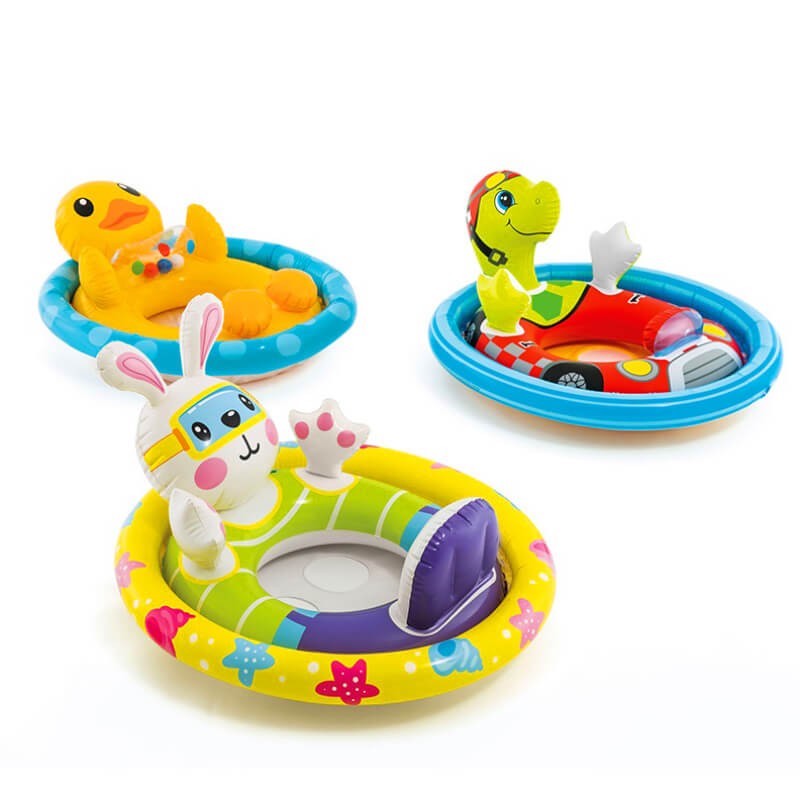 BOUEÉGONFLABLE INTEX MOTIF CANARD, TORTUE, LAPIN