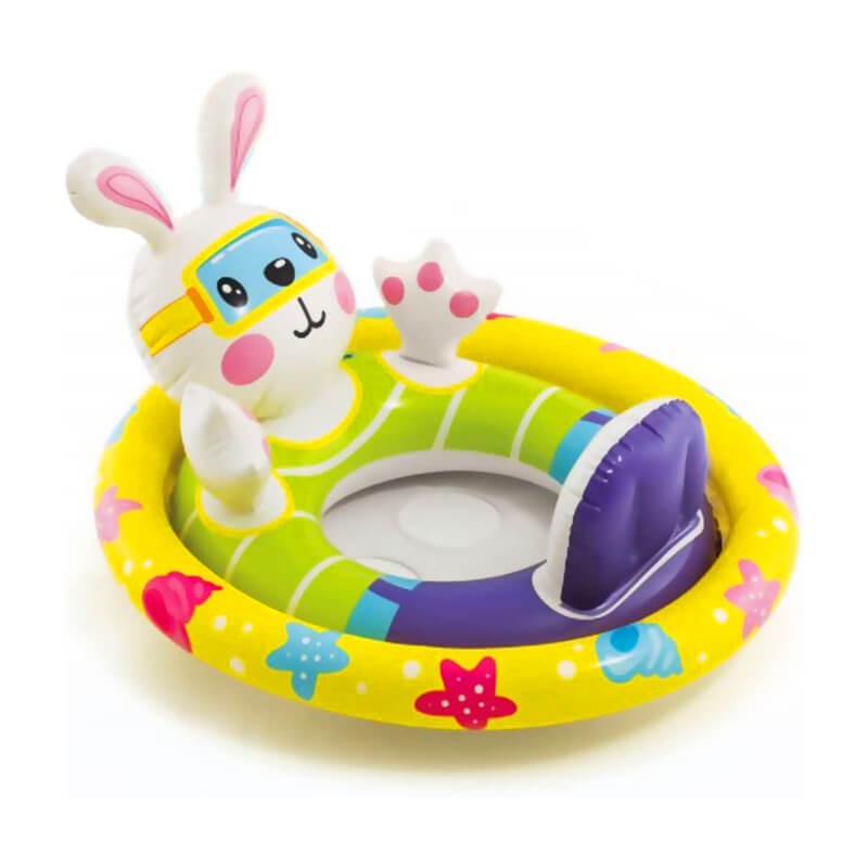 BOUEÉGONFLABLE INTEX MOTIF CANARD, TORTUE, LAPIN