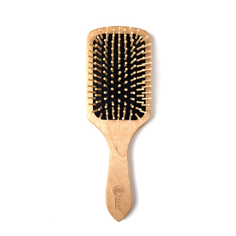 Brosse Cheveux En Bois Carré Grand Modèle