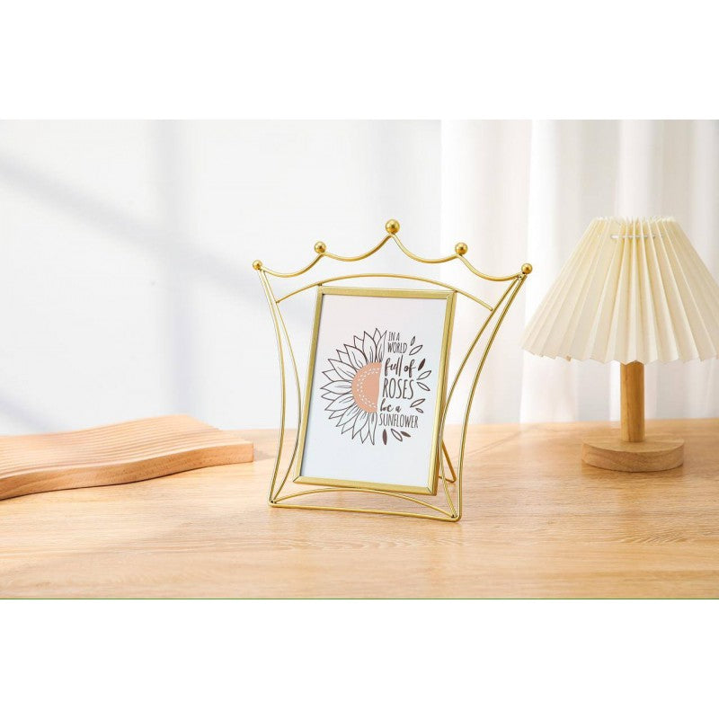 CADRE PHOTO EN METAL DORÉ