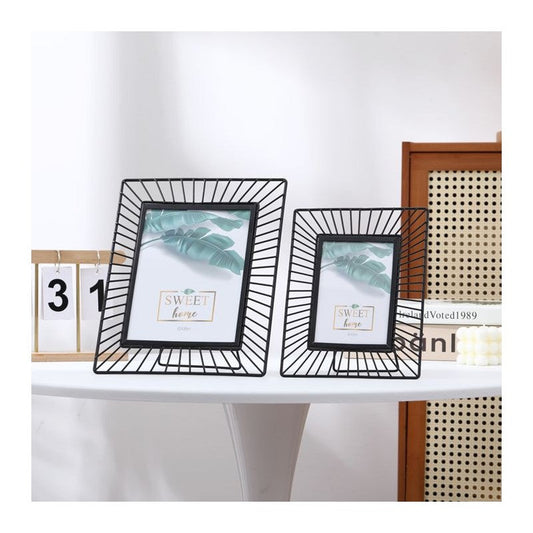 CADRE PHOTO EN METAL NOIR