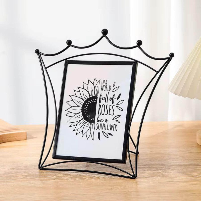 CADRE PHOTO EN METAL NOIR