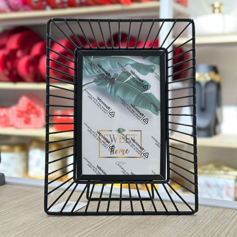 CADRE PHOTO EN METAL NOIR