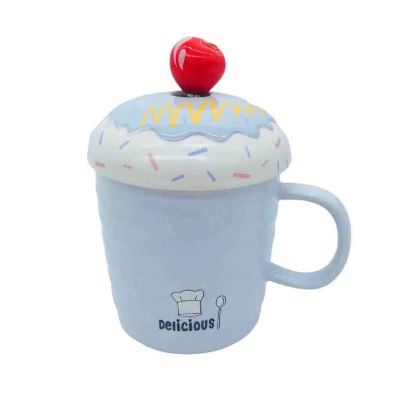 CHOPE CERAMIQUE AVEC COUVERCLE STYLE ELEGANT -400ML-