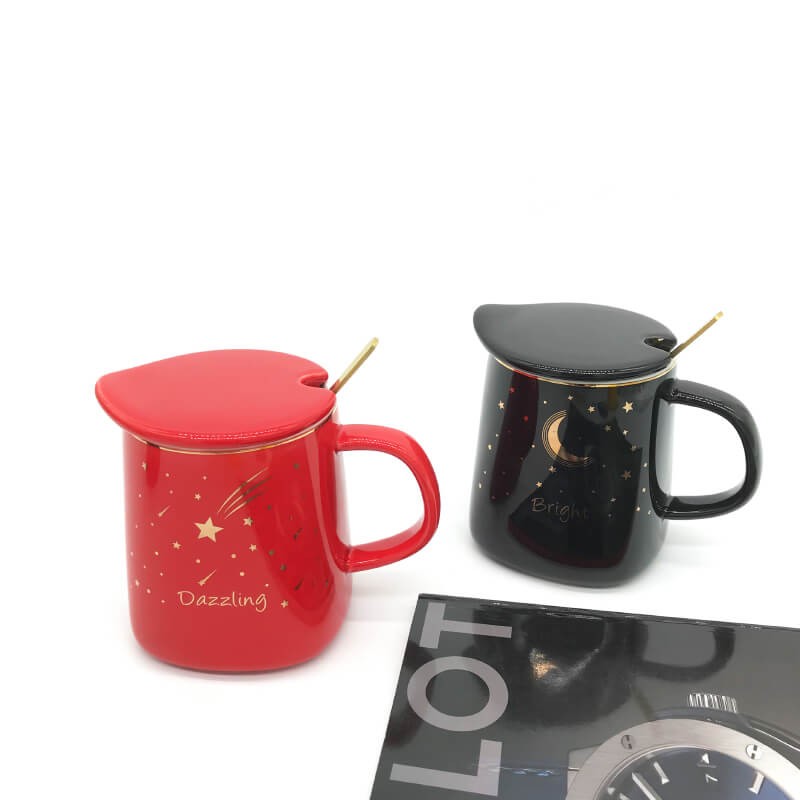 CHOPE CERAMIQUE AVEC COUVERCLE STYLE ELEGANT -400ML-