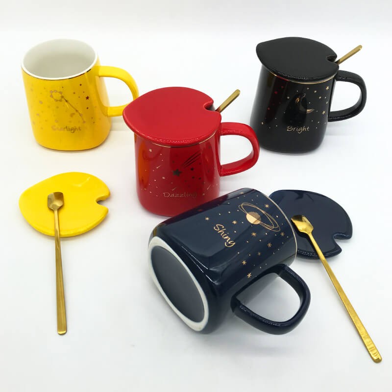 CHOPE CERAMIQUE AVEC COUVERCLE STYLE ELEGANT -400ML-