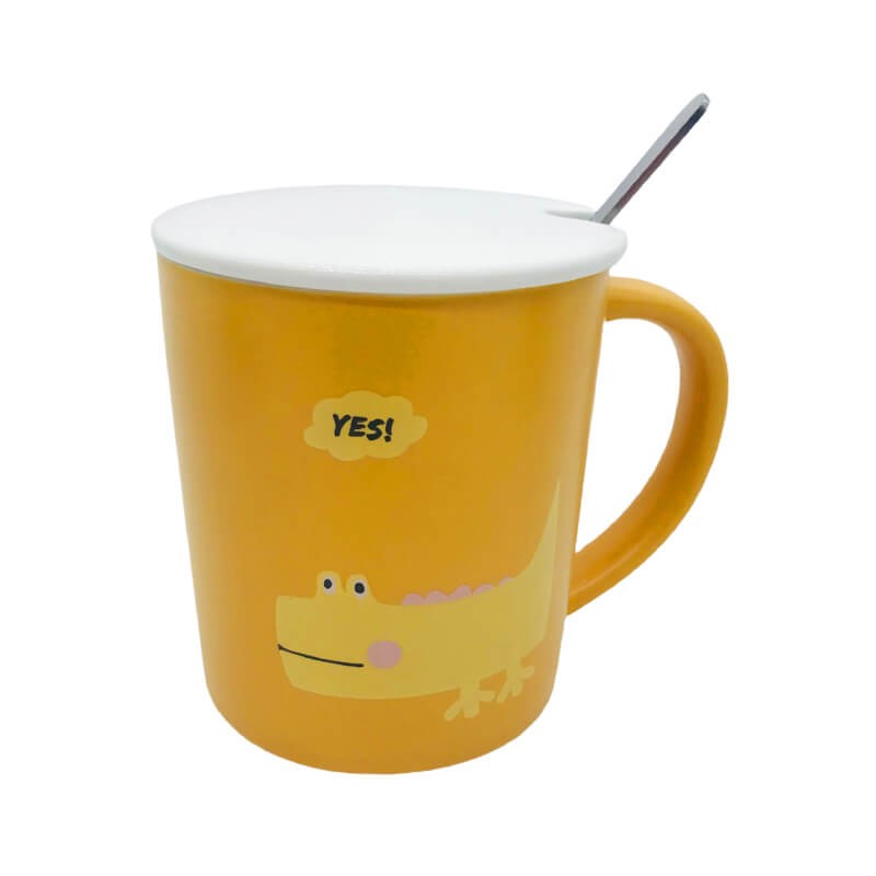 CHOPE CERAMIQUE AVEC COUVERCLE STYLE ELEGANT -450ML-