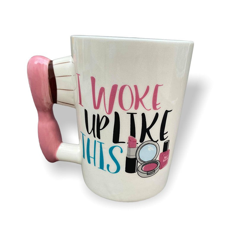 CHOPE - MUG CÉRAMIQUE 3D COIFFURE MOTIF BROSSE CHEVEUX -400ML-