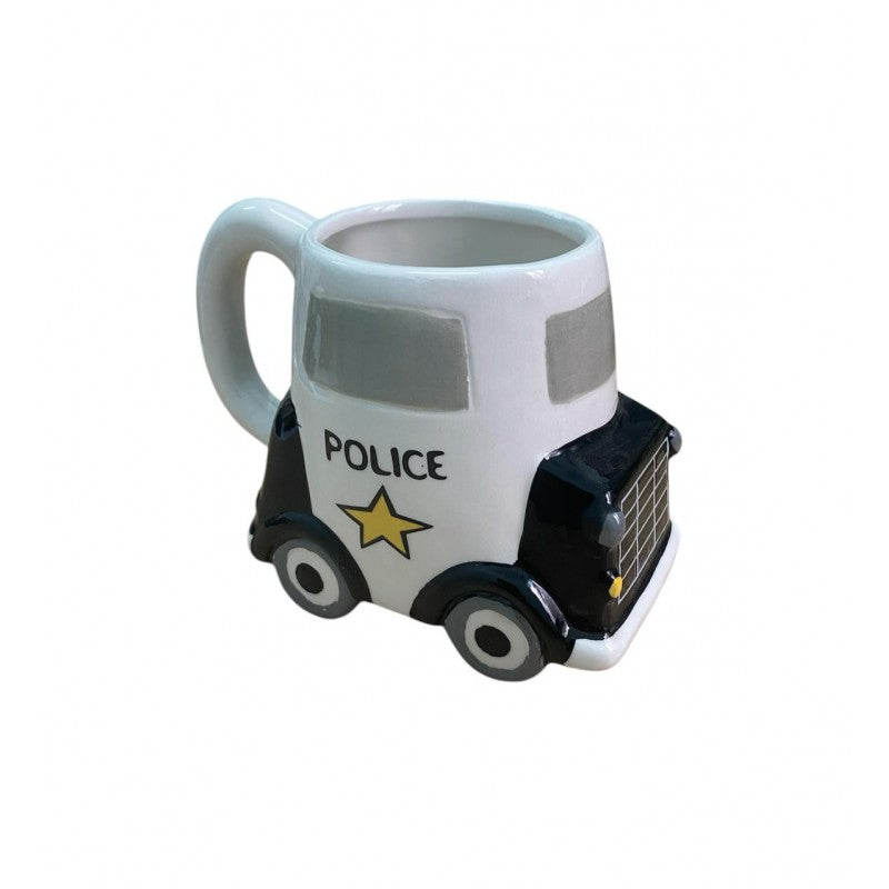 CHOPE - MUG CÉRAMIQUE 3D EN FORME DE VOITURE DE POLICE -400ML-