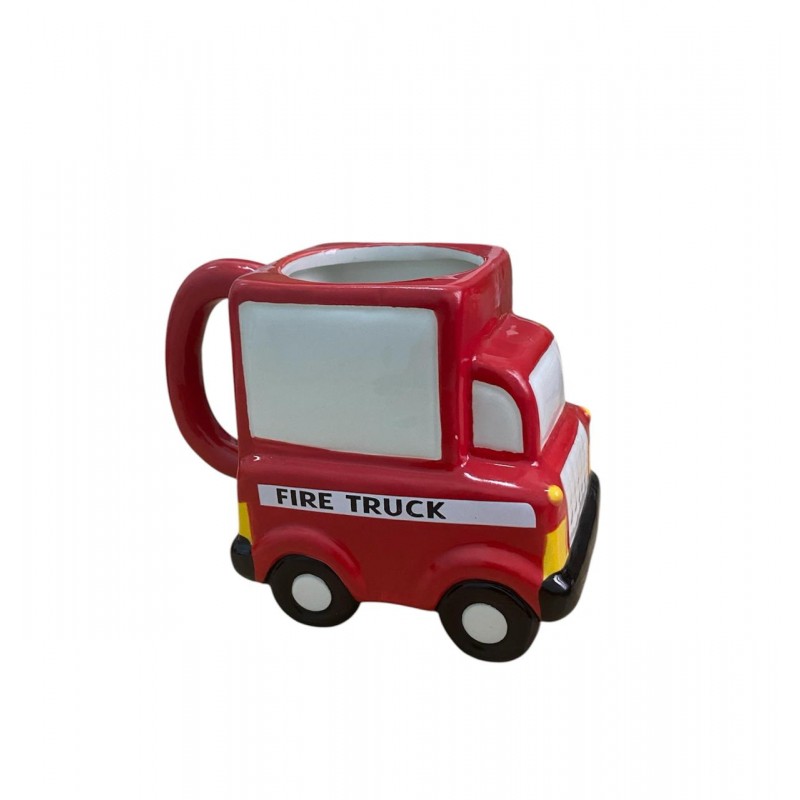 CHOPE - MUG CÉRAMIQUE 3D EN FORME DE VOITURE FIRE TRUCK -400ML-