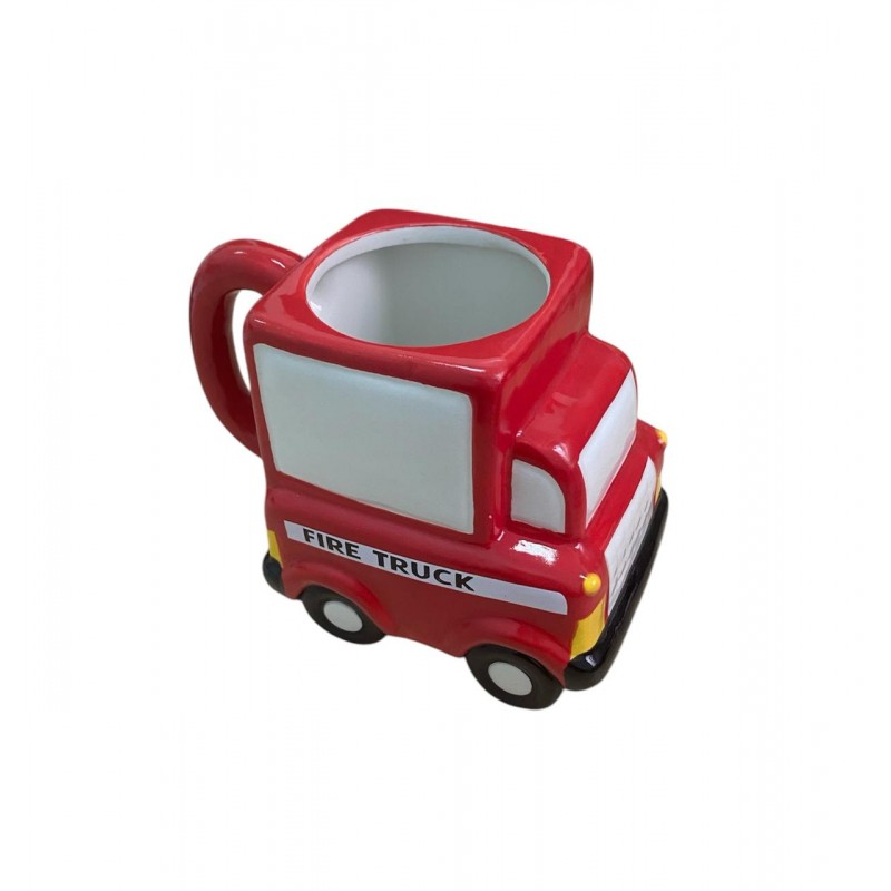 CHOPE - MUG CÉRAMIQUE 3D EN FORME DE VOITURE FIRE TRUCK -400ML-