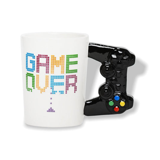 CHOPE - MUG CÉRAMIQUE 3D GAME OVER MOTIF MANETTE PLAYSTATION -400ML-