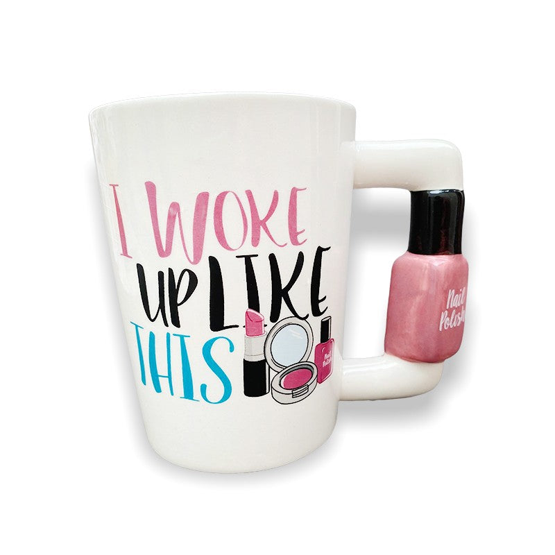CHOPE - MUG CÉRAMIQUE 3D MAQUILLAGE MOTIF VERNIS -400ML-