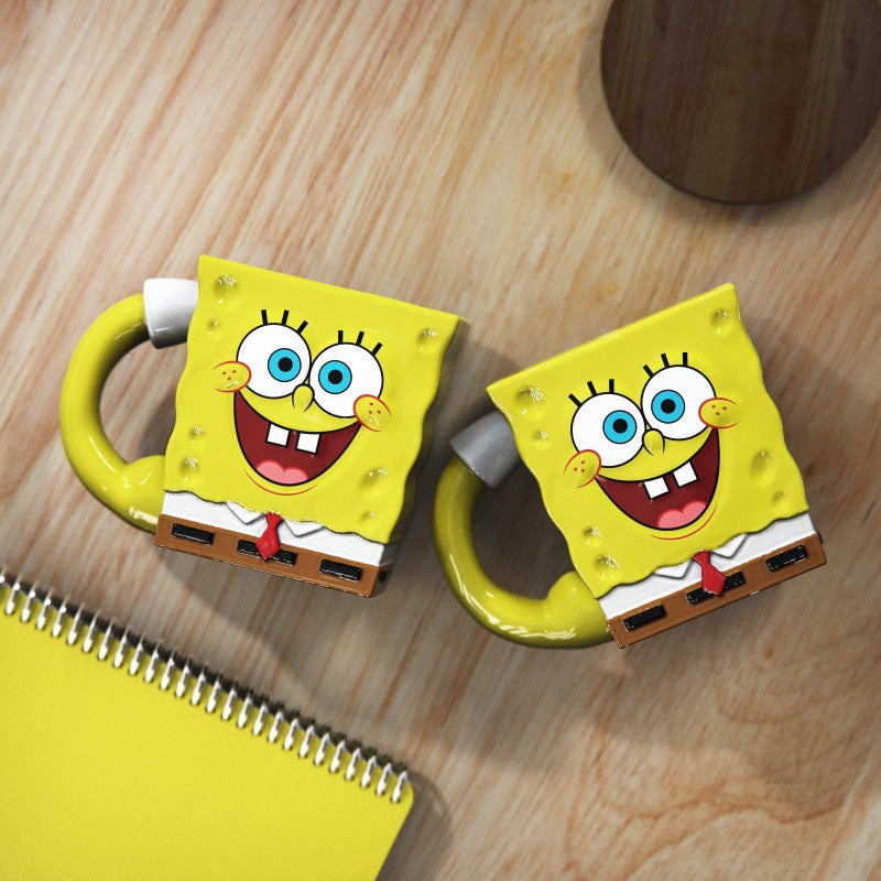 CHOPE - MUG CÉRAMIQUE 3D SPONGEBOB -400ML-