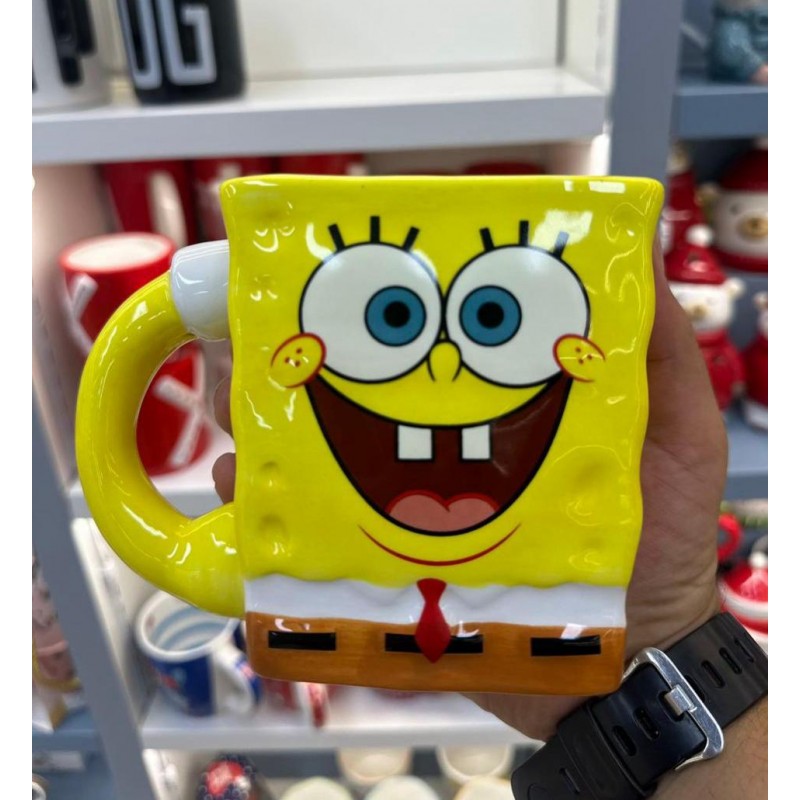 CHOPE - MUG CÉRAMIQUE 3D SPONGEBOB -400ML-