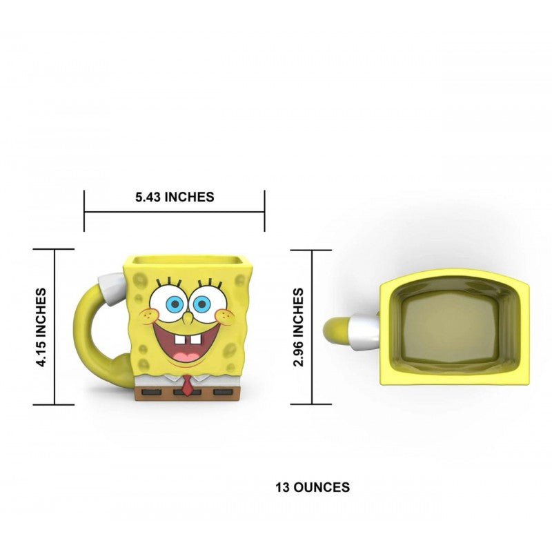 CHOPE - MUG CÉRAMIQUE 3D SPONGEBOB -400ML-