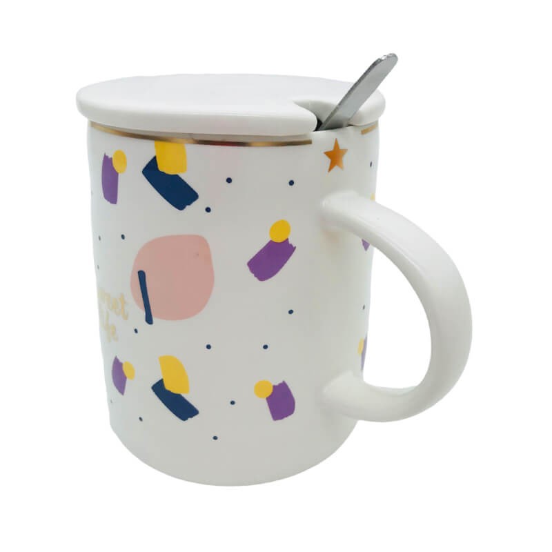 CHOPE - MUG CÉRAMIQUE AVEC COUVERCLE -420ML-